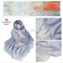 fashionable custom-made water soluble wool hand-painted shawl SWR0005